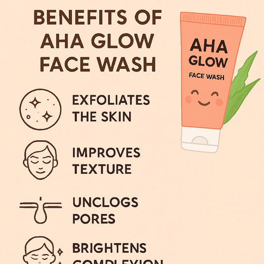 AHA Glow Face Wash: Exfoliate & Brighten